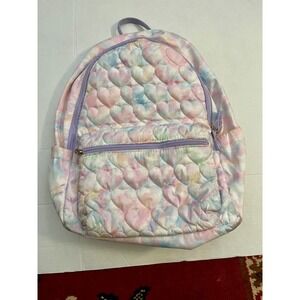Colby Textured Tie-Dye Heart Backpack Pottery Barn Small Excellent Condition